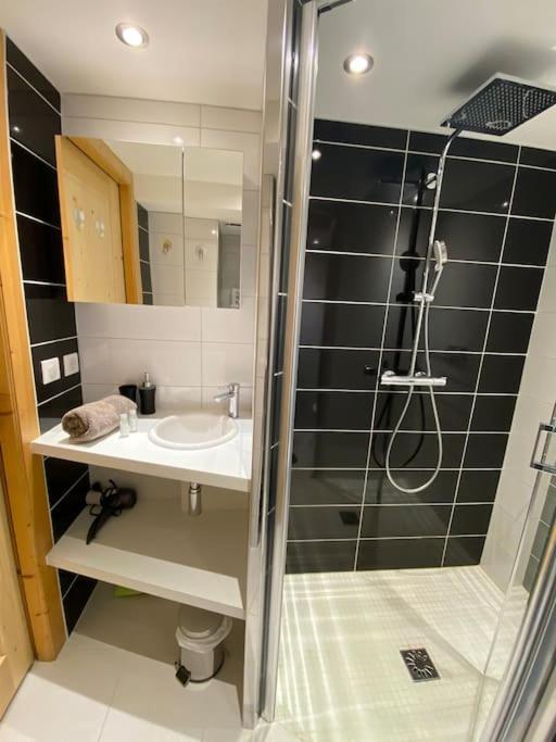 Androsace Appartement Dans Chalet Bois Avec Jacuzzi Privatif Terrasse Et Vue Montagne Les Villards-sur-Thones Bagian luar foto